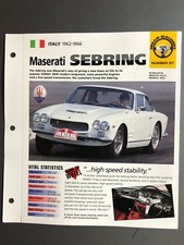 1962 1966 maserati - -, sebring