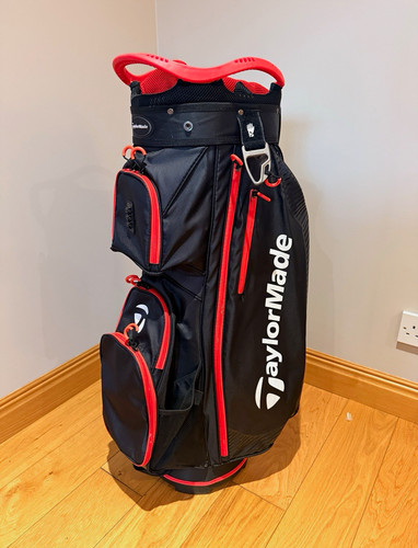 Taylormade black red golf cart - taylormade, black/red