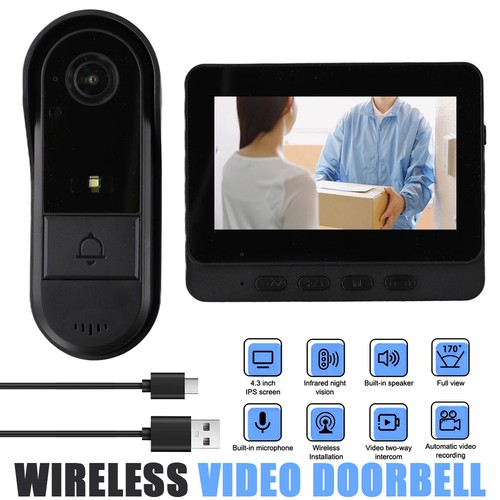 Wireless video doorbell - wireless,