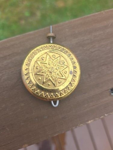 Antique clock pendulum smaller - antique,