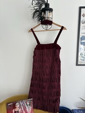 Smiffys Jazz Flapper Fancy Dress Costume Razzle Dazzle L 12-14 Dress 1920's