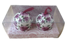 Marks & Spencer The Floral Collection 'ROSE' Ceramic Pomanders - Set of 2