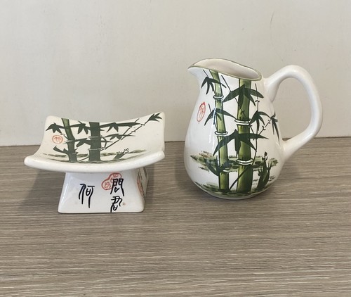 Vintage chinese bamboo ceramic - chinese,