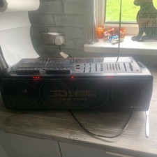 Hitachi TRK-3D80E Ghetto Blaster Boombox Vintage (Tape Not Working)