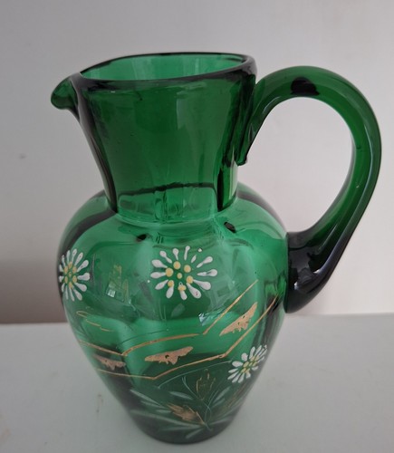 Victorian green glass - green,