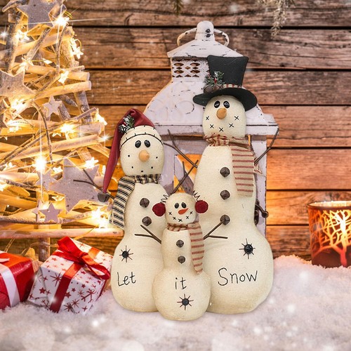 Christmas plush snowman doll - christmas,