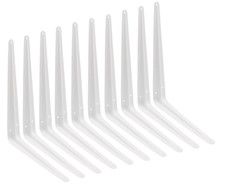 London Shelf Bracket WHITE **Pack of 10** Metal Type 75mm / 3" to 350mm14"