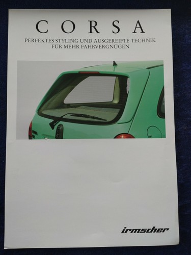 Opel irmscher corsa brochure - opel,