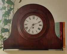 Restored Antique Mantel Clock – Art Deco Quartz, Vintage Living Room Decor