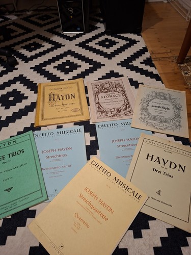 Old sheet music haydn - haydn, trios