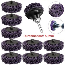 22Pcs 50mm R Type Poly Strip Disc Wheel With Pad Cleaning For Rust Removal Tool