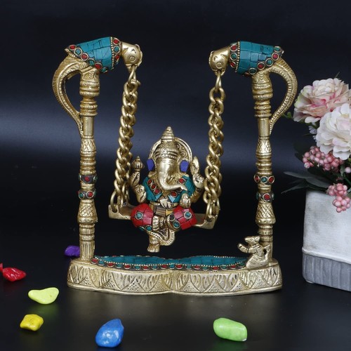 Brass ganesha swing - ganesha, a
