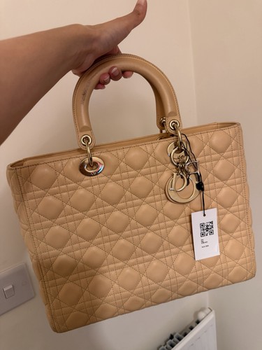Lady dior large - lady, nude
