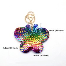 Reversible Sequin Keyring