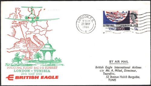 Air mail british eagle - gb,