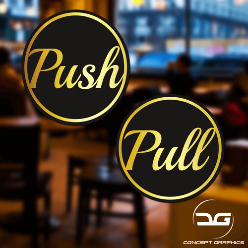 Push pull door - push,