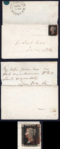 Penny black three margins - (ra),