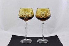 SET OF 2 AJKA BOHEMIAN CRYSTAL