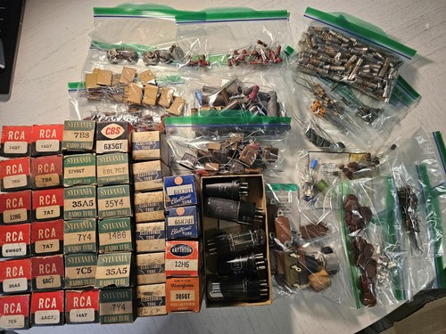 330 lot vintage radio tv - 330+,
