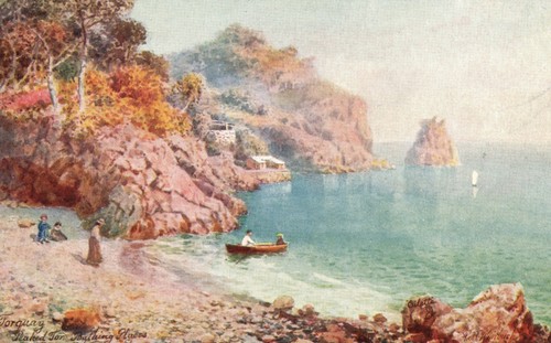 Vintage postcard peaked - vintage, tor