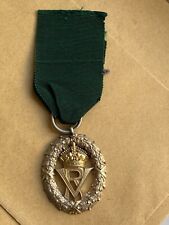 Original 19th Century Volunteer Officers Medal Hallmarked Silver