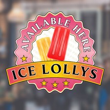Ice Lollys Sold Here Sticker