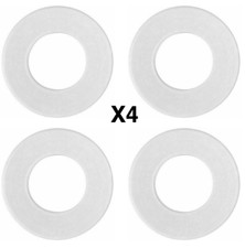 4x Geberit Replacement Clear Silicon Rubber Flush Valve Washer Seal Diaphragm