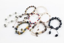 Lola Rose Jewellery Signed Branded Gemstone Tiger's Eye Agate x 8