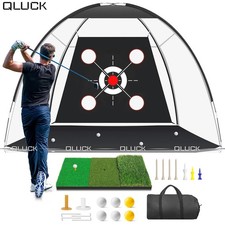 10x7ft Golf Practice Net Hitting Aid Training Driving Chipping Swing Indoor Out