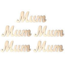 5 Pcs Wood Craft Mothers Day
