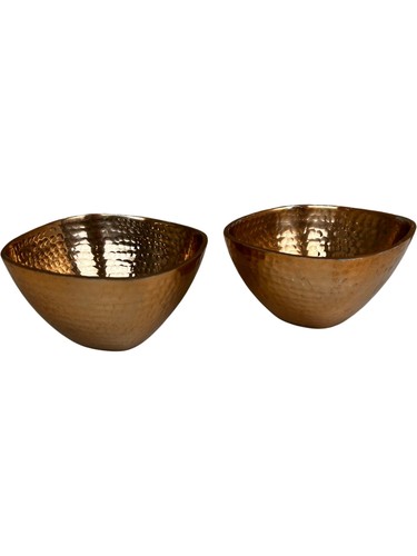 Plated copper bowls - plated,
