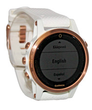 Garmin Watch Fenix 5S Sapphire Rose Gold with White Band *Good Refurbished*