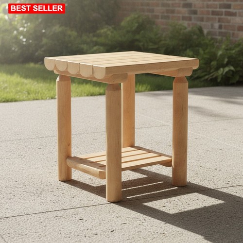 Wood side table 20x20x24 - wood,