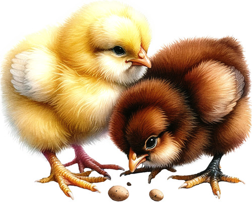 Fluffy baby chicks - fluffy,