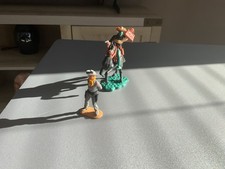 Timpo Thief On Horseback And Tied Up Cowboy Figures.