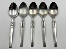 5x Oneida Northland Stainless Steel Tea / Coffee Spoons 13.5cm Vintage 