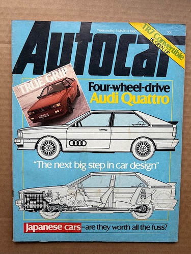 Audi quattro autocar magazine - audi,