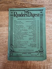 Readers Digest April 1930