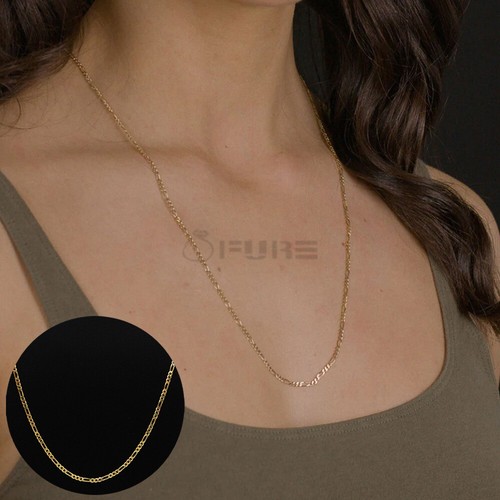 18ct gold plated - figaro, link