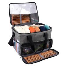 Knitting Bag Yarn Storage Crochet Project Wool Tote Organiser Accessories Case