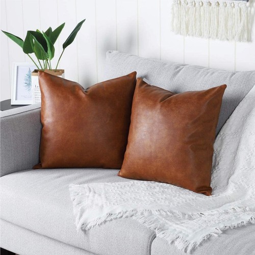 18x18 inch leather throw - 18x18,