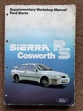 ORIGINAL FORD COSWORTH WORKSHOP MANUAL SUPPLEMENT 3 dr RS 500 Part Genuine Book