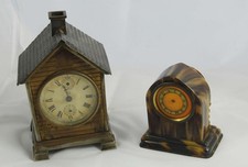 Seth Thomas cottage clock and small tortoishell clock for spares or repair