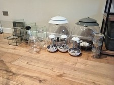 Various terrarium glass tanks, jars. Biorb Air 30 & Chihiros Eggs + ancillaries