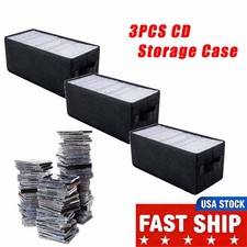 3Pack CD DVD Storage Box