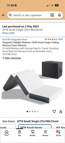 Tri fold memory foam - memory,