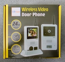Lifemax Wireless Video Door Phone - Portable Intercom 2.4GHz Night Vision 450ft 