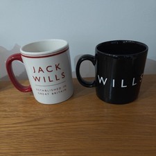 Jack Wills black/ cream Mugs