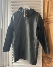 Stutterheim Stockholm Green Raincoat Size S