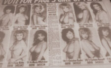 Extremely rare Maria Whittaker 1988 newspaper PAGE 3 girls. VOTE. Great photos